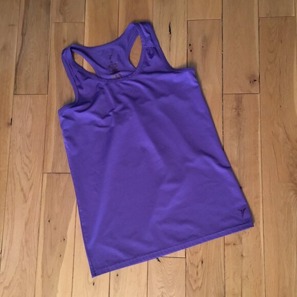 Purple Striped Racerback Tank Top - Picture 11 of 14
